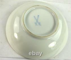 Antique 19th Century German Meissen Porcelain Saucer Dish