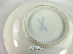 Antique 19th Century German Meissen Porcelain Saucer Dish