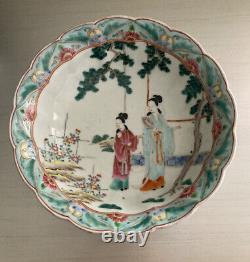 Antique 19th Century Oriental Porcelain Hand Painted Glazed Bowl/Dish