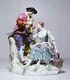 Antique 19th C Germany Meissen Large Porcelain Hand Painted Grouping Figurine
