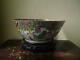 Antique 19th Century Chinese Canton Famille Rose Porcelain Punch Bowl