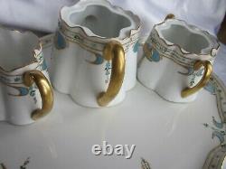 Antique Art Nouveau Hand Painted Tea Set Limoges / Bavaria Porcelain