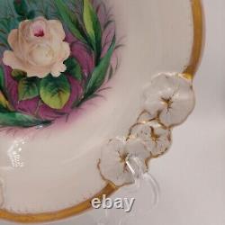 Antique Art Nouveau KPM Krister Porcelain Flower Plate Hand Painted STUNNING