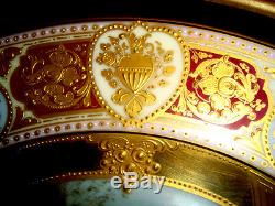Antique Art Nouveau WAGNER Royal Vienna Porcelain Hand Painted PlateAbgeblitzt
