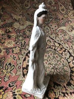 Antique British Queen Alexandra Hand Painted Staffordshire Statue Figurine 14