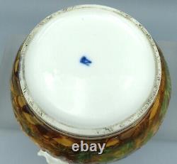 Antique Capodimonte Jardiniere Large Cache Pot Naples Porcelain Hand Painted