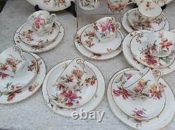 Antique Charles Ford RD199923 hand painted floral Lily tea service