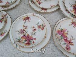 Antique Charles Ford RD199923 hand painted floral Lily tea service
