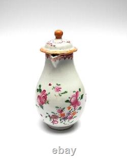 Antique Chin Famille Rose Cream Jug & Lid, Qing Dynasty Qianlong Period