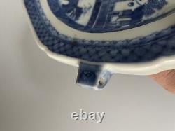 Antique Chinese Blue & White Porcelain Plate Qing Dynasty 27 CM Wide