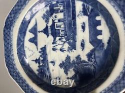 Antique Chinese Blue & White Porcelain Plate Qing Dynasty 27 CM Wide