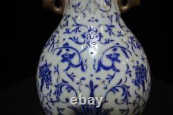 Antique Chinese Blue and White Hand Painting Porcelain Bowl QianLong