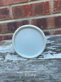 Antique Chinese Blue&white Porcelain Jar No Cover MID Qing Dynasty 6.7cm High