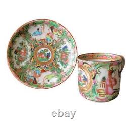 Antique Chinese Canton Rose Medallion & Mandarin Porcelain Collection 19th Cen