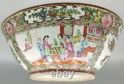 Antique Chinese Famille Rose Canton Bowl 30cm