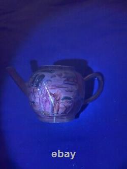 Antique Chinese Famille Rosr Mandarin Porcelain Teapot Qianlong Period Qing Dyna