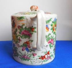 Antique Chinese Hand Painted Porcelain Teapot, Absolutely Beautiful