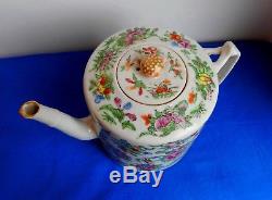 Antique Chinese Hand Painted Porcelain Teapot, Absolutely Beautiful