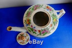 Antique Chinese Hand Painted Porcelain Teapot, Absolutely Beautiful