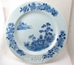 Antique Chinese Lattice Fence Pattern Porcelain Plate, c1750 Nanking Cargo 9