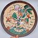 Antique Chinese Nanking Warriors Famille Verte Porcelain Charger Plate 12 Inches