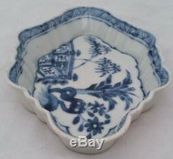 Antique Chinese Porcelain Blue and White Painted Spoon Tray Qianlong Qing c 1750