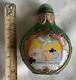 Antique Chinese Porcelain Erotic Snuff Bottle Hand Painted/makers Ma R K