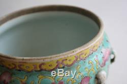 Antique Chinese Porcelain Hand Painted Colorful Pot