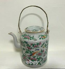 Antique Chinese Porcelain Hand Painted Tea Pot