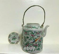 Antique Chinese Porcelain Hand Painted Tea Pot