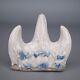 Antique Chinese Porcelain Mountain-form Calligraphy Brush Rest With Sanxing Gods