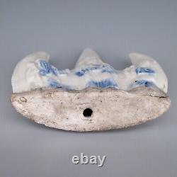 Antique Chinese Porcelain Mountain-Form Calligraphy Brush Rest With Sanxing Gods