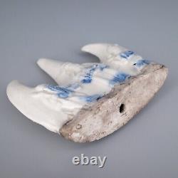 Antique Chinese Porcelain Mountain-Form Calligraphy Brush Rest With Sanxing Gods
