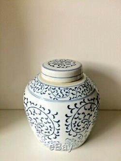 Antique Chinese Porcelain Painted Large Ginger Jar
