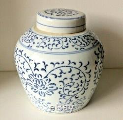 Antique Chinese Porcelain Painted Large Ginger Jar