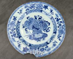 Antique Chinese Porcelain Plate Hand Painted Blue and White Restoration Project