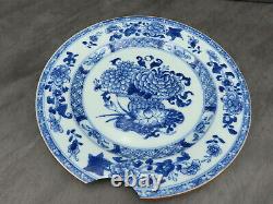 Antique Chinese Porcelain Plate Hand Painted Blue and White Restoration Project