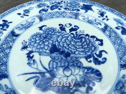 Antique Chinese Porcelain Plate Hand Painted Blue and White Restoration Project