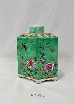 Antique Chinese Porcelain Tea Caddy Republic Period Ex Cond