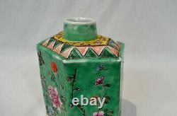 Antique Chinese Porcelain Tea Caddy Republic Period Ex Cond