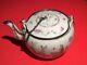 Antique Chinese Porcelain Teapot & Cover W Chain & Stopper Hand Painted Signed