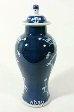 Antique Chinese Porcelain Vase 19thC Prunus Blossom Pattern