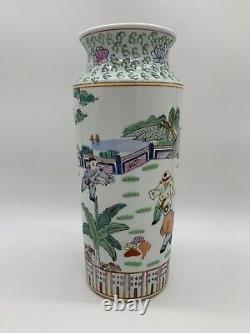 Antique Chinese Republic period famille verte vase