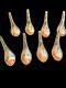 Antique Chinese Rose Medallion Hand Painted Porcelain Soup Spoons 1930's Lot 8