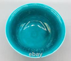 Antique Chinese Turquoise Stem Cup Zhengde Ming six charactor mark