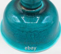 Antique Chinese Turquoise Stem Cup Zhengde Ming six charactor mark