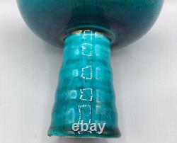 Antique Chinese Turquoise Stem Cup Zhengde Ming six charactor mark