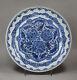 Antique Chinese Blue And White Dish, Kangxi (1662-1722)