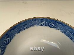 Antique Chinese blue and white porcelain bowl Qing dynasty Qianlong period