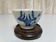 Antique Chinese Blue And White Porcelain Tea Cup Qing Dynasty